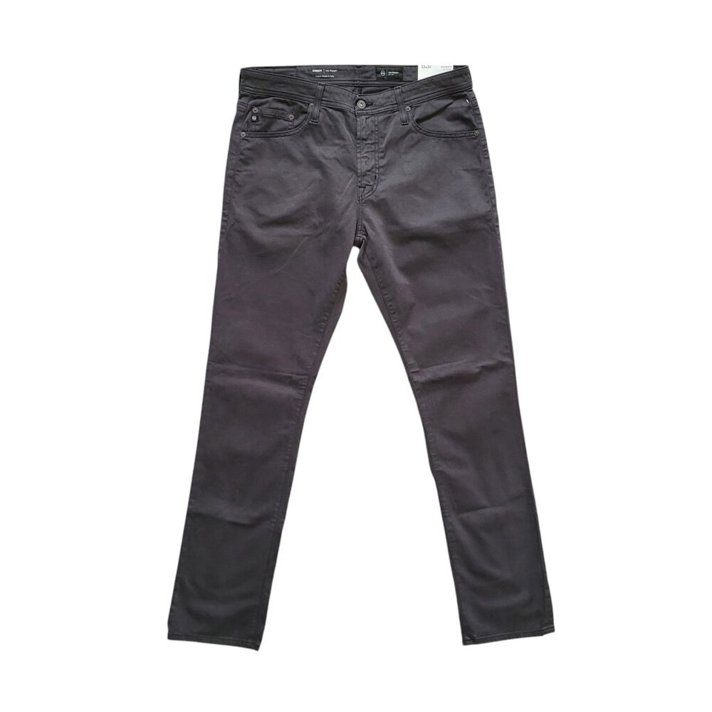 Adriano Goldschmied The Everett Sueded Stretch Sateen Pants in Grey Men's 33X34